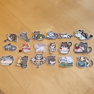 18 Assorted Cat Embroidered Patches